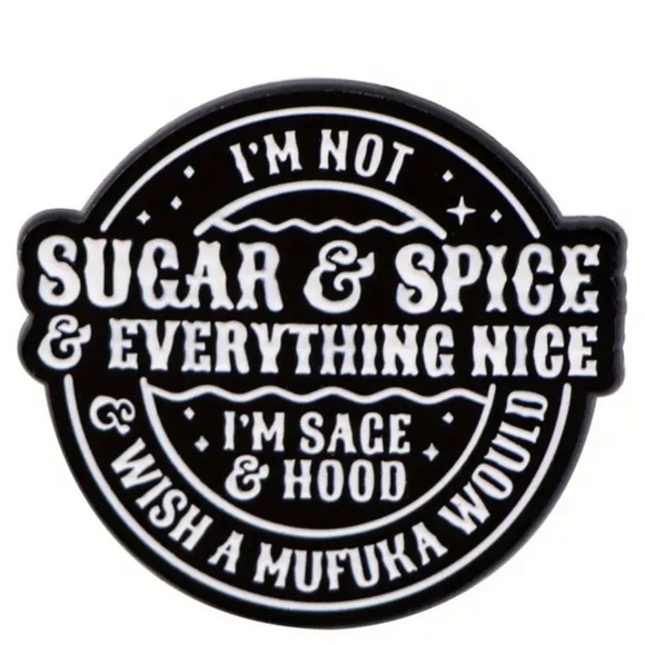 Jewelry - I’m not Sugar and Spice - Novelty Pin